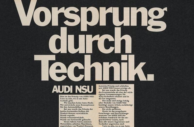 Vorsprung durch Technik